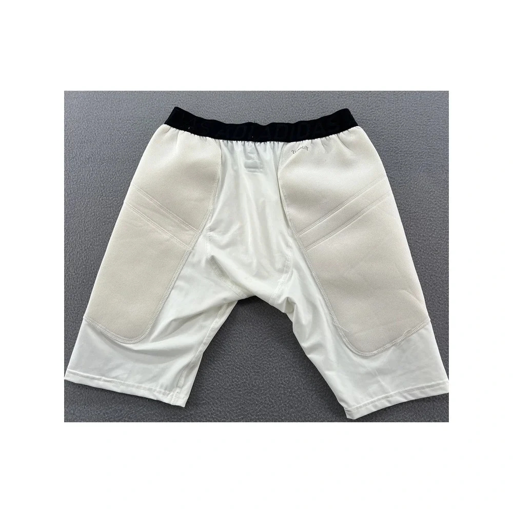 Adidas Padded Compression Shorts Mens Large White Climalite Football Baseball